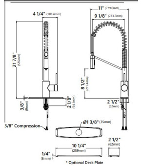 Кухонный смеситель Kraus KPF-2631SFS