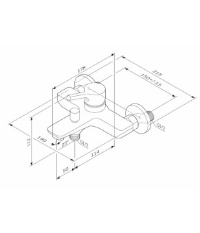 Комплект смесителей для ванной комнаты AM.PM X-Joy F40985B00