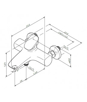 Комплект смесителей для ванной комнаты AM.PM Spirit 2.0 F70A10000+F70A02100+F0170A000