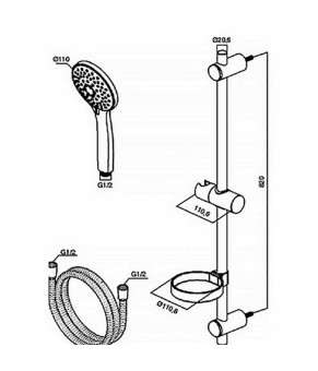 Комплект смесителей для ванной комнаты AM.PM Spirit 2.1 F71A10000/F71A02100/F01700000