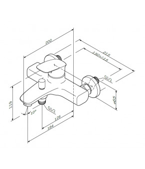Комплект смесителей для ванной комнаты AM.PM Spirit 2.1 F71A10000/F71A02100/F01700000