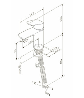 Комплект для ванной комнаты AM.PM Like F8010000/F8093000/F0780000