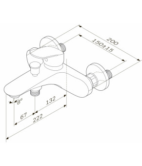 Комплект для ванной комнаты AM.PM Like F8010000/F8093000/F0780000