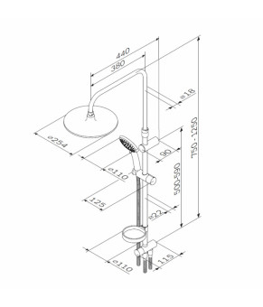 Комплект для ванной комнаты AM.PM Like F8010000/F8093000/F0780000