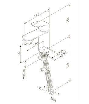 Комплект смесителей для ванной комнаты AM.PM Like F8090000/F8093000/F0180000