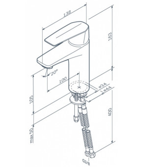 Комплект смесителей для ванной комнаты AM.PM Gem F90E02100/F90E10000/F0190000