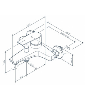 Комплект смесителей для ванной комнаты AM.PM Gem F90E02100/F90E10000/F0190000