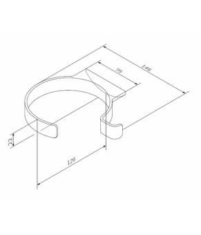 Держатель для фена, хром AM.PM Inspire 2.0 A50A32300