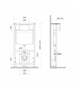 Инсталляция для унитаза AM.PM Fit I012705