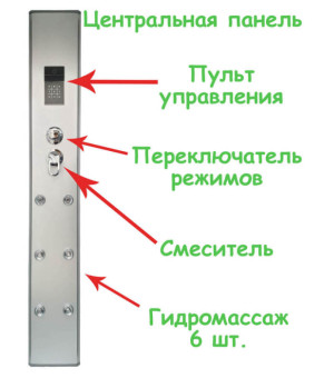 Душевой бокс Atlantis AKL 120P (GR) R / L  120х80х215