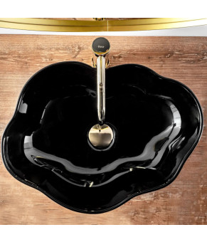 Раковина Rea Pearl black shinn REA-U0858