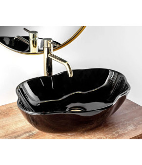 Раковина Rea Pearl black shinn REA-U0858