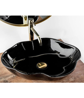 Раковина Rea Pearl black shinn REA-U0858