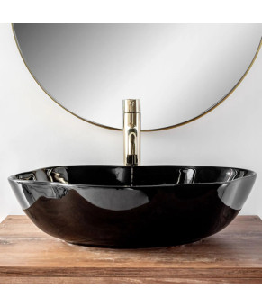 Раковина Rea Pearl black shinn REA-U0858