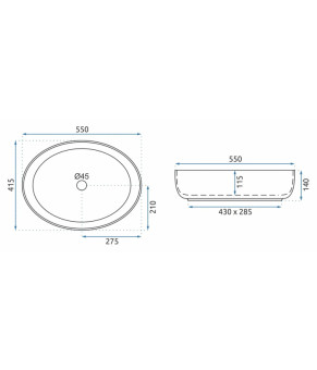 Раковина Rea Queen white REA-U1223