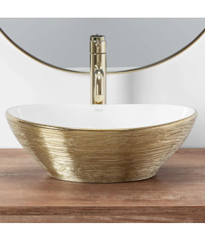 Раковина Rea Sofia Brush Gold REA-U3697