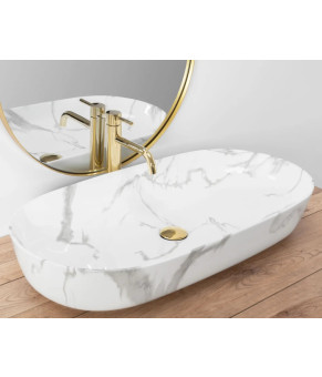 Раковина Rea Cleo 81 shiny marmo REA-U8403