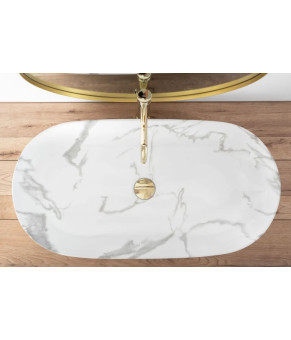 Раковина Rea Cleo 81 shiny marmo REA-U8403