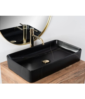 Раковина Rea Denis black stone matt REA-U6510