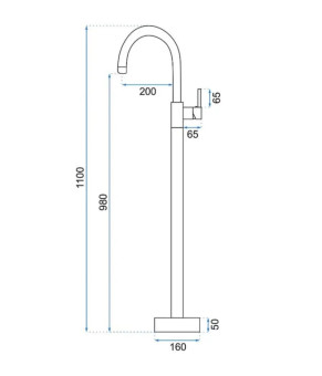 Смеситель Rea Ortis Gold REA-B4890