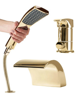 Смеситель Rea Riven gold REA-B0497