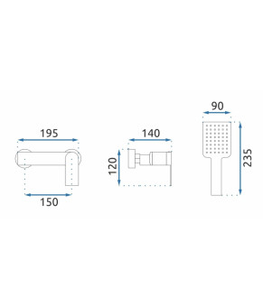 Смеситель Rea Storm gold REA-B9984