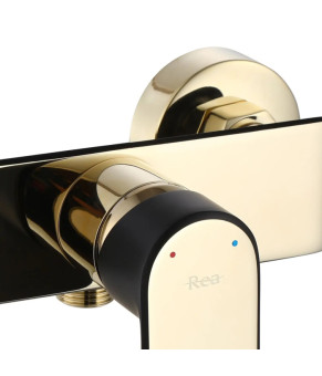 Смеситель Rea Bloom black/gold REA-B9938