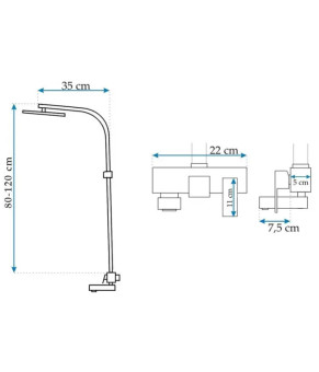Душевая система Rea Navaro REA-P0802