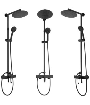 Душевая система Rea Aldi black REA-P8800