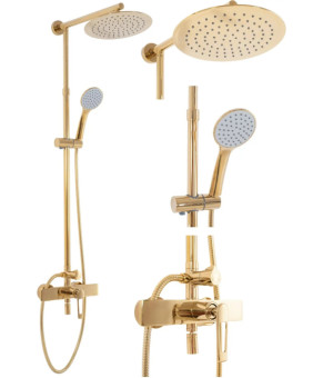 Душевая система Rea Aldi gold REA-P8802