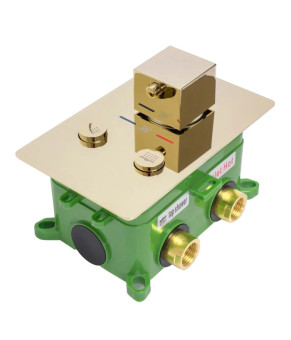 Душевая система Rea Davis termostat l.gold REA-P6324