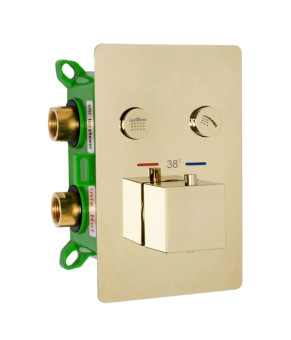 Душевая система Rea Davis termostat l.gold REA-P6324