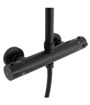 Душевая система Rea Bliss black REA-P8804