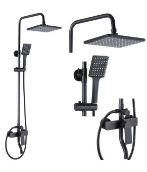 Душевая система Rea Hass black REA-B9968