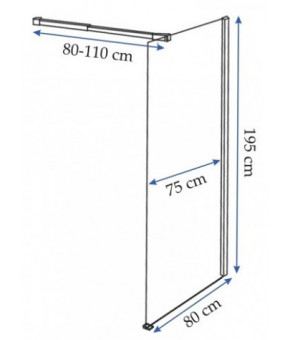 Душевая стенка Rea Aero N REA-K7552