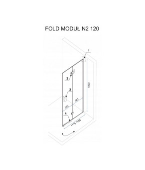 Душевые двери Rea Fold REA-K7437