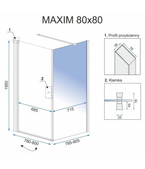 Душевая кабина Rea Maxim REA-K0264