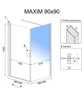 Душевая кабина Rea Maxim REA-K0263