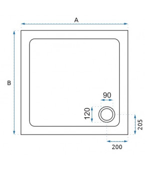 Поддон Rea Porta REA-K090B