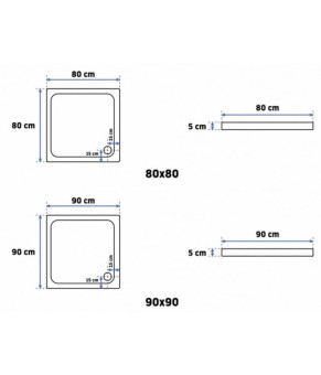 Поддон Rea Perfect Space Ego5 REA-K012W