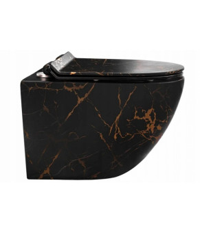Унитаз Rea Carlos Black Marble Shiny REA-C8000