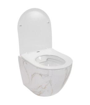 Унитаз Rea Carlos Flat Rimless Aiax Shiny REA-C6385