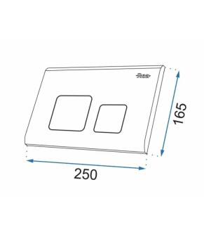 Кнопка смыва Rea Przycisk H chrom REA-E5691