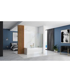 Шторка для ванны Rea Elegant gold REA-W5600