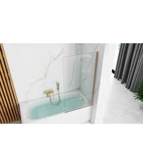Шторка для ванны Rea Elegant gold REA-W5600