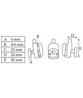 Ролик одинарный Rea REA-A0700