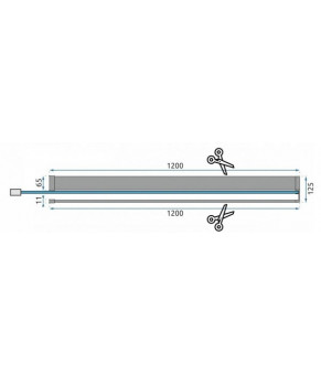 Полка для душевой стенки Rea Evo Black HOM-00652