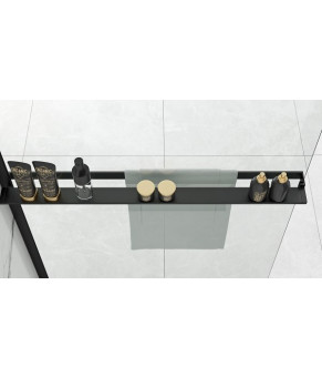 Полка для душевой стенки Rea Evo Black HOM-00652