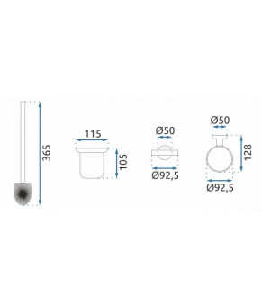 Ершик Rea Mist 06 black REA-80031