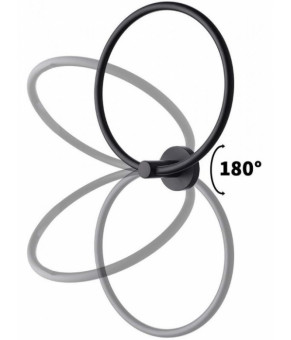 Держатель полотенец Rea Mist 05 black REA-80028